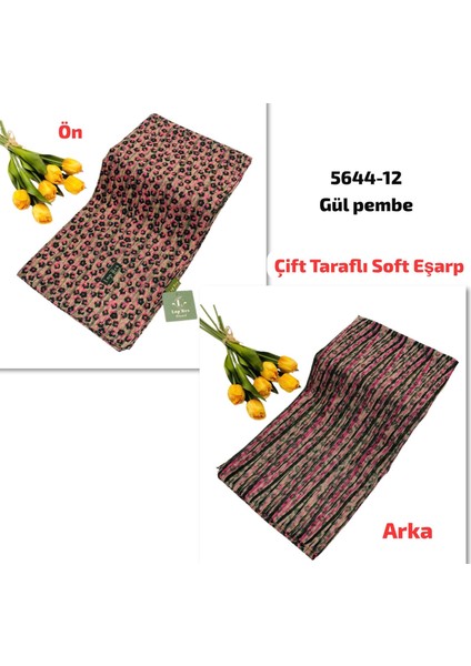 5644 Lop'res Çift Taraflı Soft Eşarp