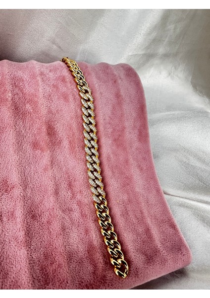 Vıp Seri 14K Gold Renk Çelik Bileklik- Rodyum Kaplama, Kararma Yapmaz, Lüks Zincir Model modelleri