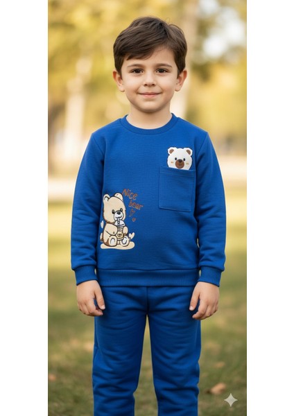 1-4 Yaş Bebek Çocuk Günlük 2’li Mevsimlik Takım |sweatshirt ve Eşofman Kombini Rahat ve Şık Tasarım indirimleri