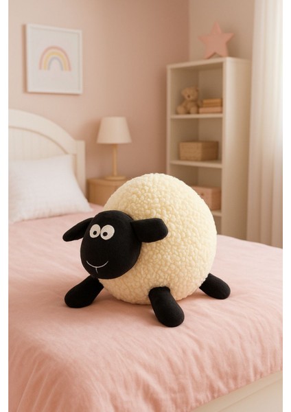 Kuzu Peluş Yastık, Uyku Arkadaşı Peluş Kuzu, Dolly Kuzu, Koyun Peluş Yastık 20 cm
