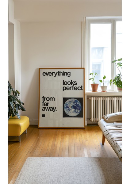 Far Away Poster - Doğal Ahşap Çerçeveli Tablo modelleri