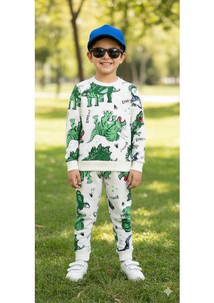 4- 12 Yaş Şardonlu Takım |sweatshirt ve Eşofman Kombini Rahat ve Şık Tasarım indirimleri