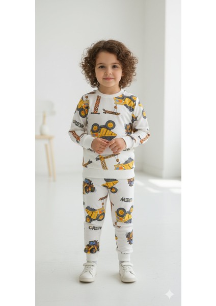 4- 12 Yaş Şardonlu Takım |sweatshirt ve Eşofman Kombini Rahat ve Şık Tasarım