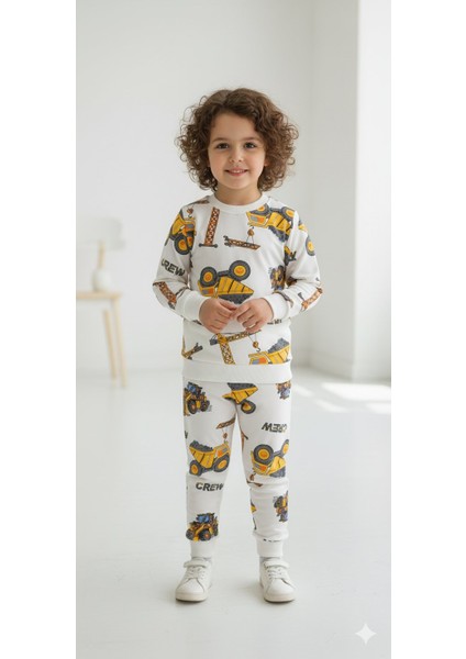 4- 12 Yaş Şardonlu Takım |sweatshirt ve Eşofman Kombini Rahat ve Şık Tasarım fırsatları