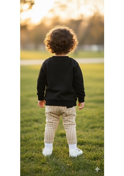 1-4 Yaş Bebek Çocuk Günlük 2’li Mevsimlik Takım |sweatshirt ve Pantolon Kombini Rahat ve Şık Tasarım fiyatları
