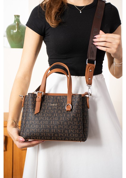 Orijinal Kadın Yeni Sezon 3 Bölmeli Lüks Yumuşak Deri Ayarlanabilir Çapraz Kolon Askılı Omuz Çantası