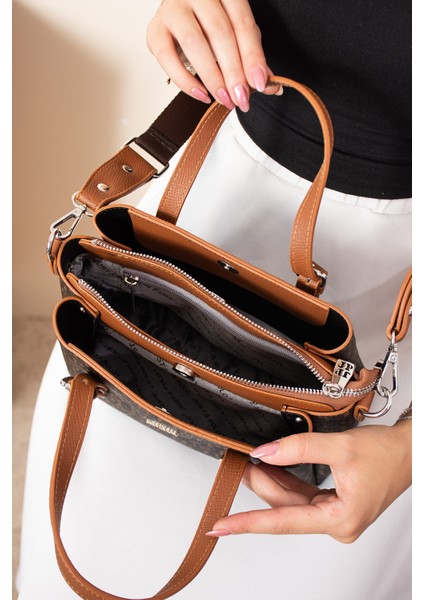 Orijinal Kadın Yeni Sezon 3 Bölmeli Lüks Yumuşak Deri Ayarlanabilir Çapraz Kolon Askılı Omuz Çantası modelleri