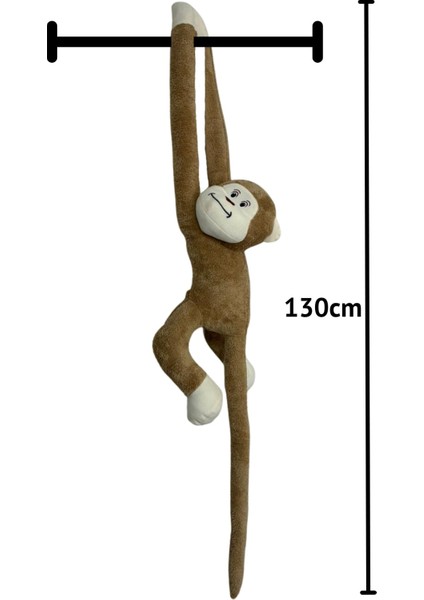 Sarılan Maymun Peluş Oyuncak, Kapıya Asılan Maymun Peluş, Elleri Cırt Cırtlı Maymun 130CM Kahve fırsatları