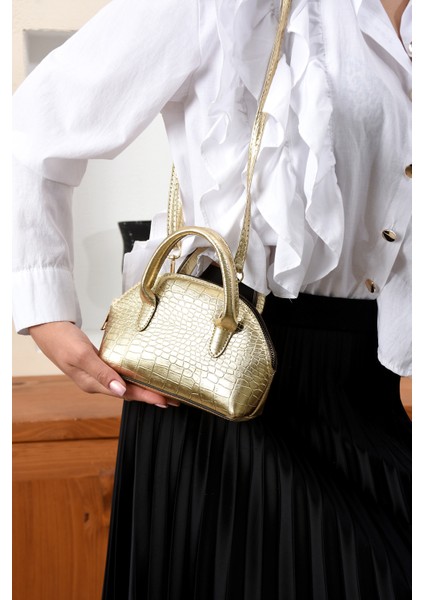 Lüks Tasarımlı Çapraz Çanta Timsah Deri Baskılı fiyatları