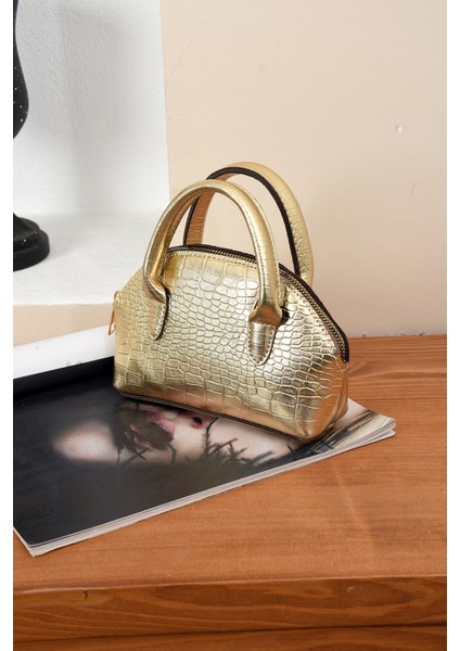 Lüks Tasarımlı Çapraz Çanta Timsah Deri Baskılı fırsatları