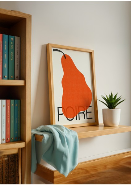 Poire Poster - Doğal Ahşap Çerçeveli Tablo fiyatları