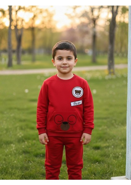 1-4 Yaş Bebek Çocuk Günlük 2’li Mevsimlik Takım |sweatshirt ve Eşofman Kombini Rahat ve Şık Tasarım