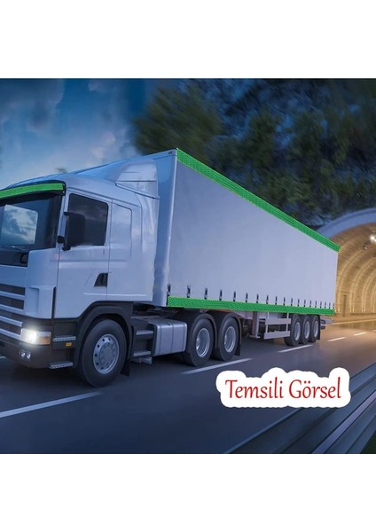 Yapışkanlı 5 Metre Koyu Yeşil Renk Şerit Bant Gece Parlayan Reflektörlü 5 cm Reflektif Ikaz Bandı. modelleri