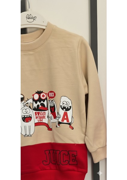 1-4 Yaş Bebek Çocuk Günlük 2’li Mevsimlik Takım |sweatshirt ve Pantolon Kombini Rahat ve Şık Tasarım fırsatları