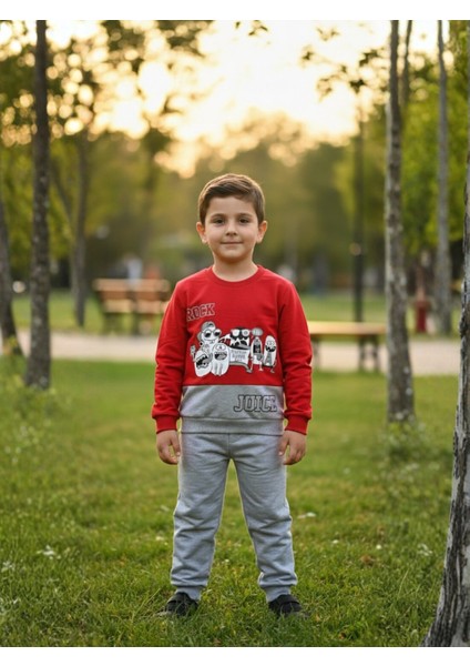 1-4 Yaş Bebek Çocuk Günlük 2’li Mevsimlik Takım |sweatshirt ve Pantolon Kombini Rahat ve Şık Tasarım