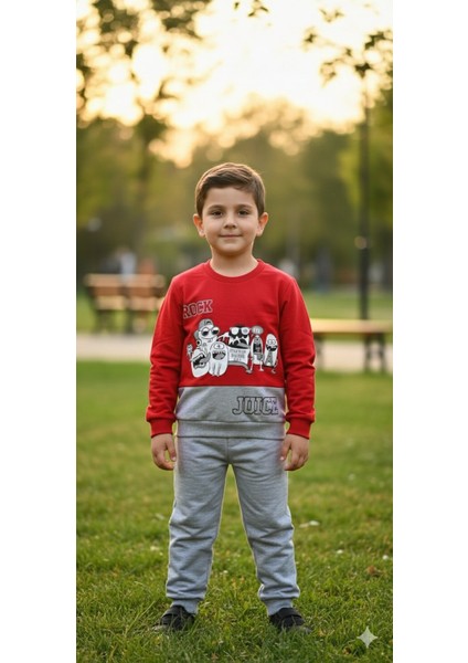 1-4 Yaş Bebek Çocuk Günlük 2’li Mevsimlik Takım |sweatshirt ve Pantolon Kombini Rahat ve Şık Tasarım fırsatları