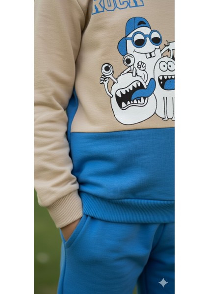 1-4 Yaş Bebek Çocuk Günlük 2’li Mevsimlik Takım |sweatshirt ve Pantolon Kombini Rahat ve Şık Tasarım modelleri