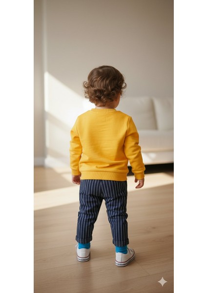 1-4 Yaş Bebek Çocuk Günlük 2’li Mevsimlik Takım |sweatshirt ve Pantolon Kombini Rahat ve Şık Tasarım fiyatları