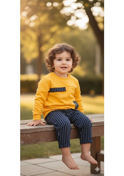 1-4 Yaş Bebek Çocuk Günlük 2’li Mevsimlik Takım |sweatshirt ve Pantolon Kombini Rahat ve Şık Tasarım modelleri
