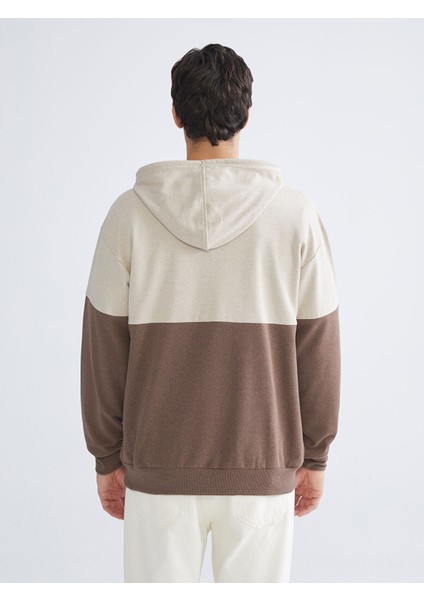 Yeni Sezon Uzun Kollu Renk Bloklu Erkek Hoodie fırsatları