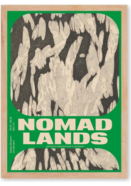 Nomad Lands Poster - Doğal Ahşap Çerçeveli Tablo fırsatları