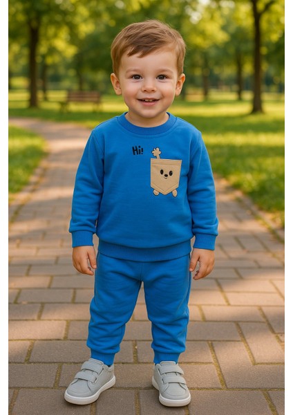 1-4 Yaş Erkek Çocuk Sweatshirt ve Eşofman Takımı – Pamuklu ve Dayanıklı Pamuk Kumaş