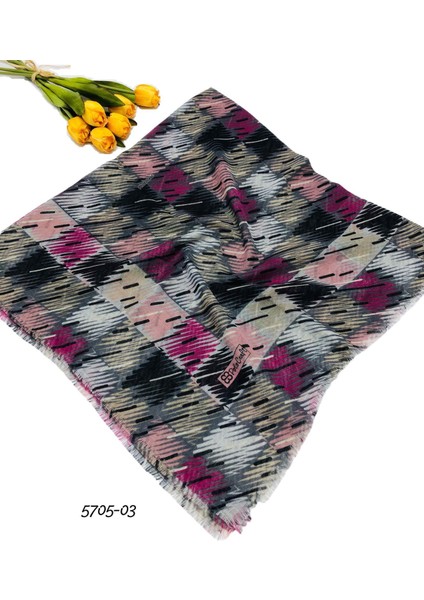 5705 Flamlı Pamuk Eşarp