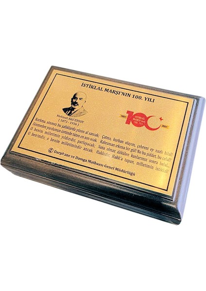 Istiklal Marşının Kabulü 12 Mart 1921 Mehmet Akif Ersoy Sertifikalı Kutulu Hatıra Parası fiyatları