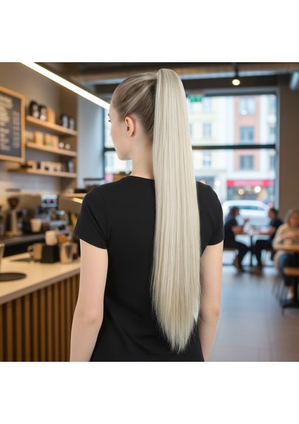 Tokalı Düz At Kuyruğu / Balköpüğü Platin Röfleli