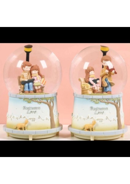 Sonbahar Sevgılı Kar Küresı Orta Boy