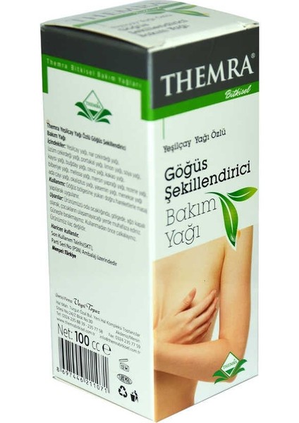 Göğüs Şekillendirici Bakım Yağı Yeşil Çay Yağı Özlü 100 cc indirimleri