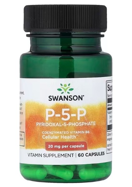 , P-5-P, 20 Mg, 60 Capsules