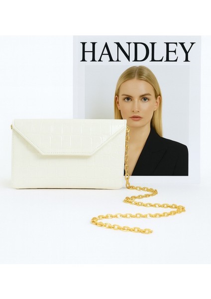 Lüks Kroko Desenli Zincir Askılı Çift Gözlü Omuz Çantası fiyatları