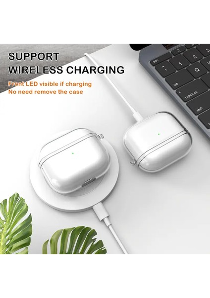 Apple Airpods Pro 3. Nesil ile uyumlu Kılıf Kristal Silikon Şeffaf Case fırsatları