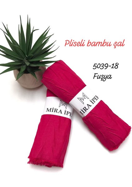 5039 Pliseli Bambu Şal