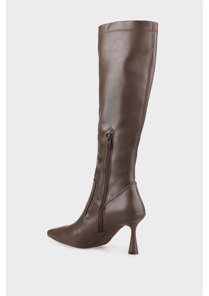 Kahve Kadın Günlük Çizme modelleri