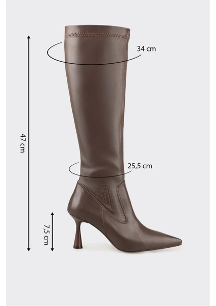 Kahve Kadın Günlük Çizme indirimleri