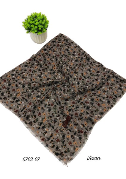 5703 Flamlı Pamuk Eşarp