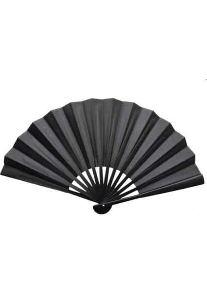 Plastik Kumaş Yelpaze 12'li Siyah