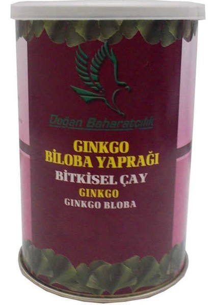 Doğal Ginkgo Biloba Yaprağı 100 gr Teneke Kutu