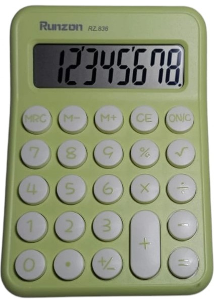 Fıstık Yeşili 8 Hane Mini Masaüstü Hesap Makinesi