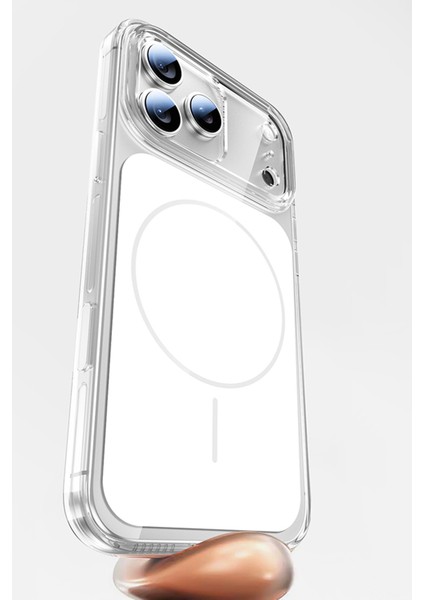 Apple iPhone 17 Pro Uyumlu Magsafe Sarj Özellikli Şeffaf Şık Kapak