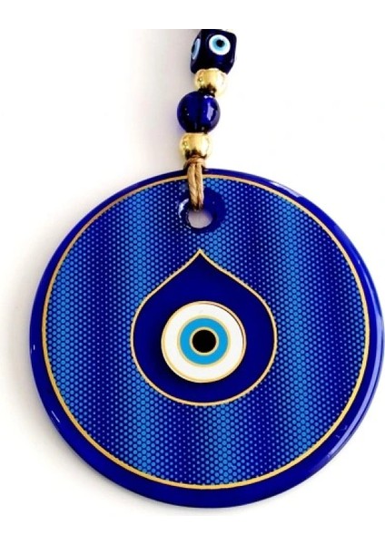 Gold Yaldızlı Damla Göz Şekilli Cam Nazar Boncuğu Duvar Süsü fiyatları