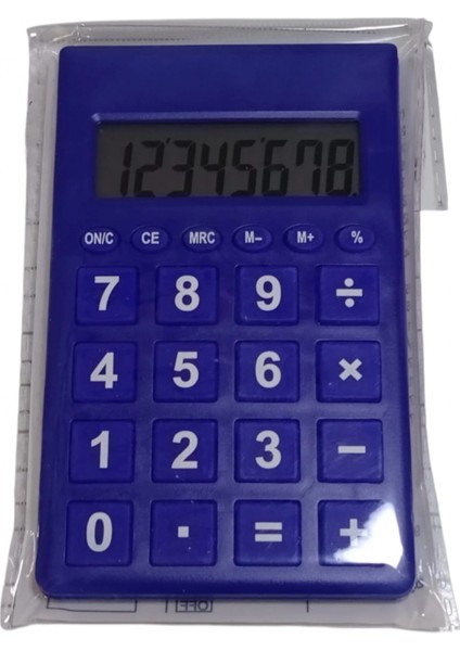 Cep Tipi 8 Hane Hesap Makinesi ( Lacivert )