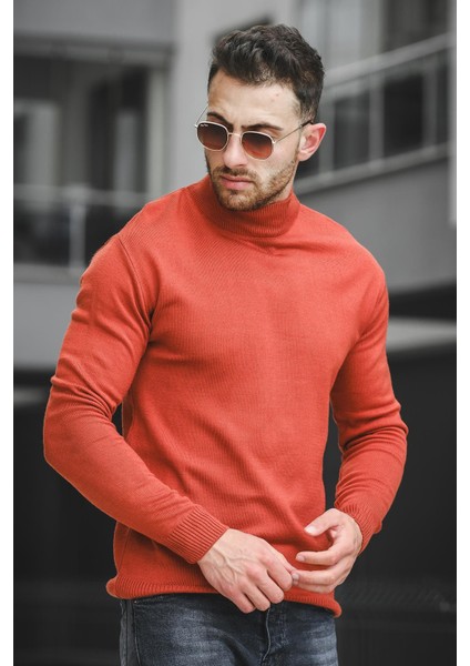 Seka 815 Pamuk Slim Fit Erkek Yarım Balıkçı Kazak