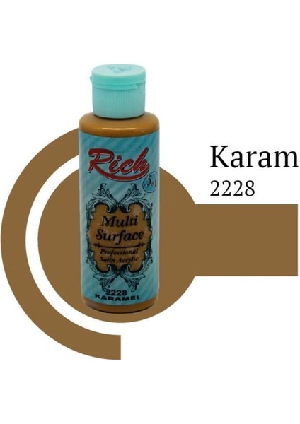 Riculti Surface 2228 Karamel Akrilik Boya 120 cc