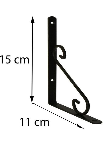 Ferforje Raf Altı No:1 Siyah