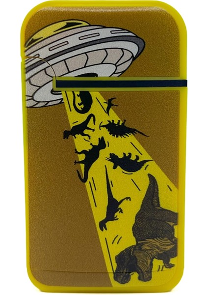 Cool Tasarım Jet Alev Çakmak - Ufo Dino Abducting