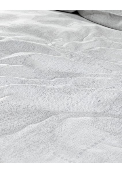 Carmeline Çift Kişilik Pamuklu Jakarlı Nevresim Takımı - Gri