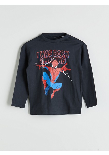 Yeni Sezon Spider-Man Baskılı Erkek Çocuk Tişört